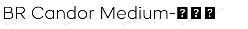 BR Candor Medium字体转换